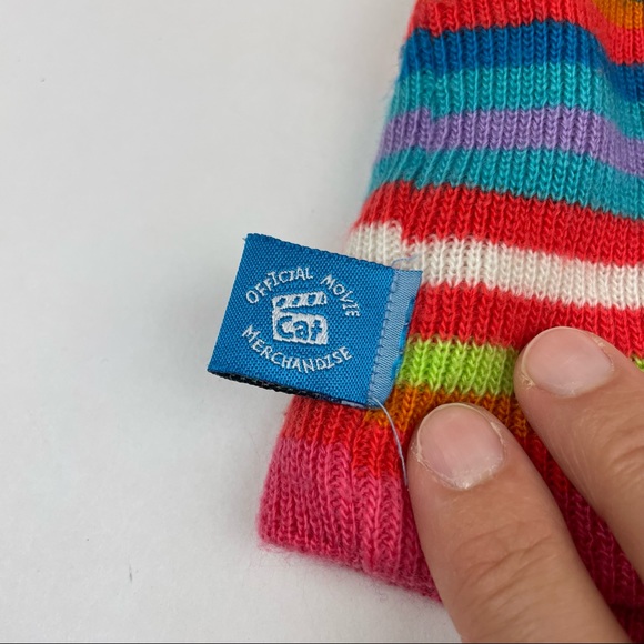 The Cat In The Hat Colorful Orange Red Stripe Hat Beanie Girl 7-14 - Picture 6 of 9